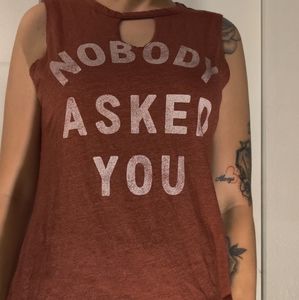 Nobody asked you tank